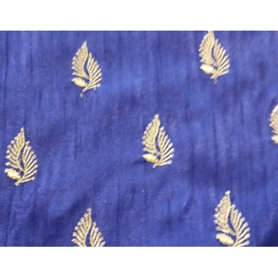 MS blue banarasi fabric