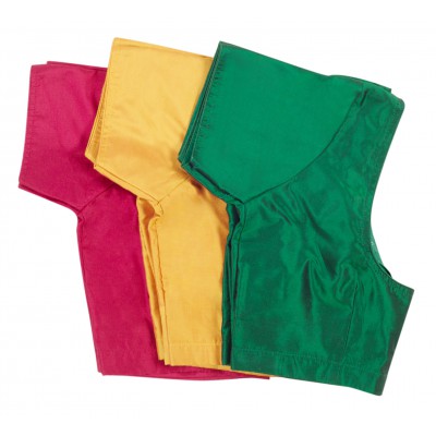 Silk Cotton COMBO Blouses [RED, YELLOW, GREEN]