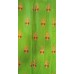 Embroidered Raw Silk -Parrot Green